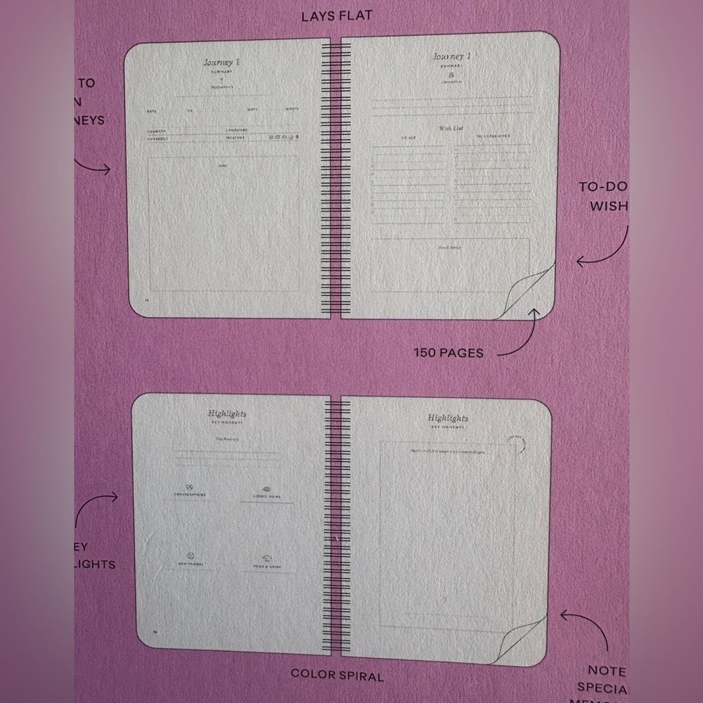 Multicolor Travel Journal - Picture 4 of 9